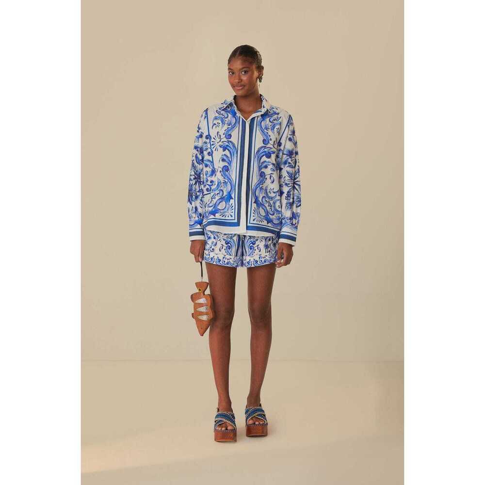 Garden Tiles Plaid Shorts